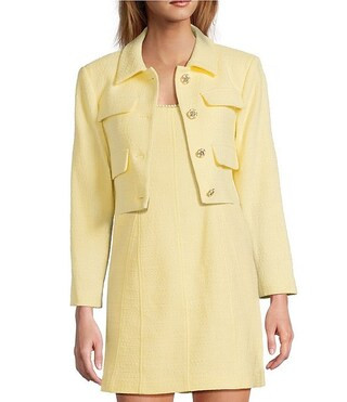 Rita Tweed Long Sleeve Jacket | Dillard's