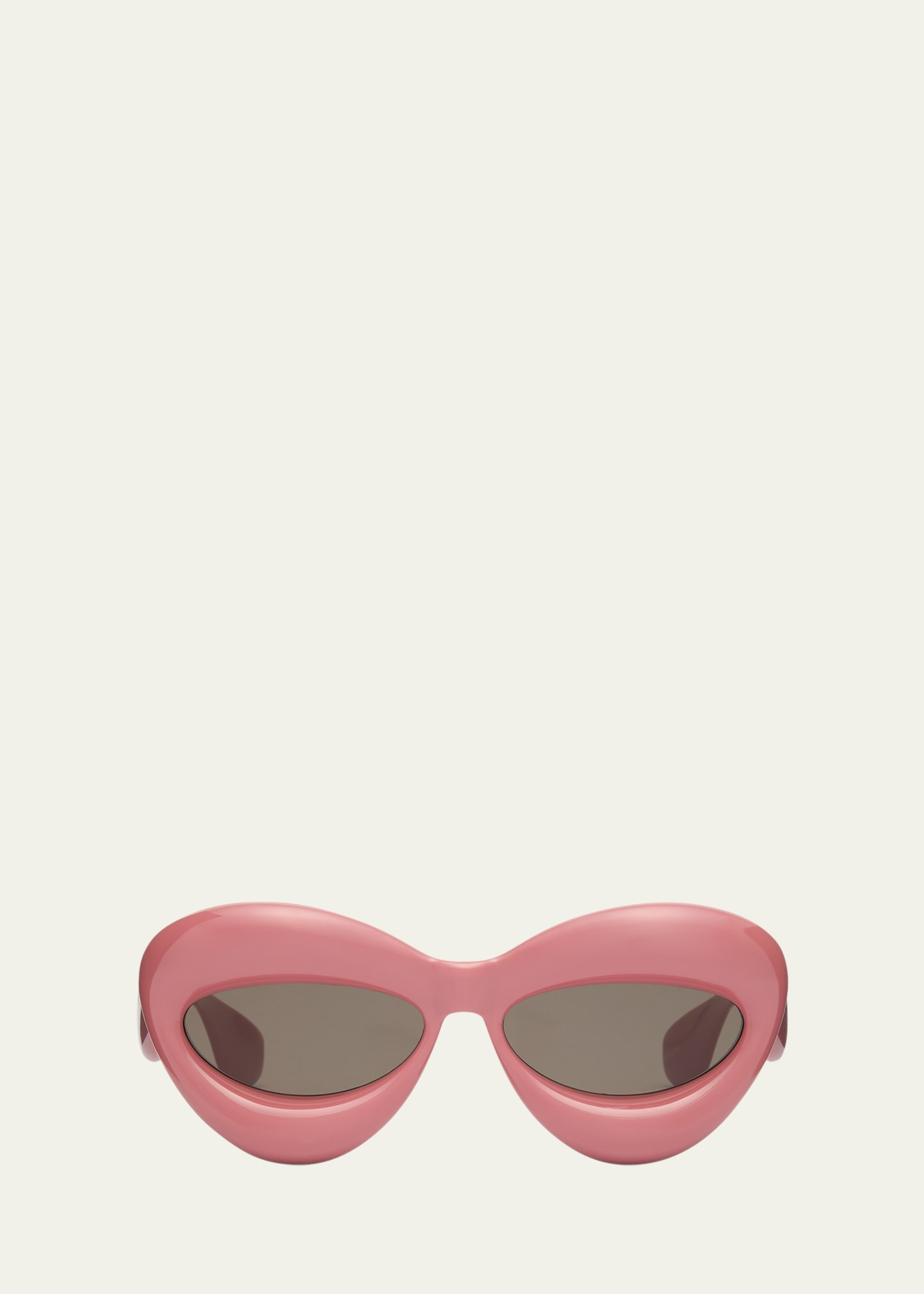 Inflated Pink Acetate Cat-Eye Sunglasses | Bergdorf Goodman