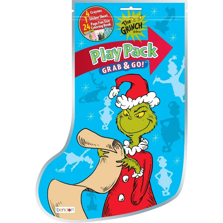 Dr. Seuss How The Grinch Stole Christmas Activity Play Pack, Paperback by Bendon for Children | Walmart (US)