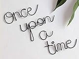 Once Upon a Time Sign Nursery Wall Decor Playroom Decor Wire Art Wall Decor Kids Plaques Room Decor  | Amazon (US)