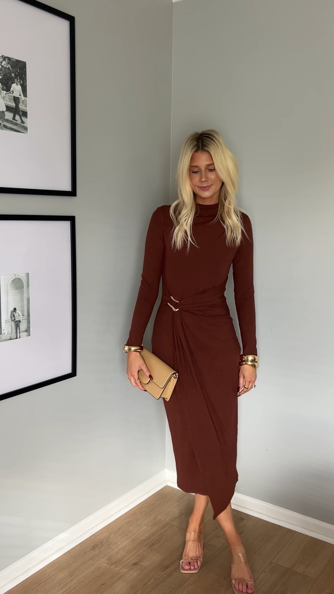 Love this wedding guest dress! Perfect knit dress for fall and winter. Wearing size small. 

#LTKFindsUnder50 #LTKSeasonal #LTKWedding