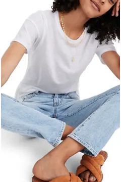 Madewell Whisper Cotton Ribbed Crewneck T-Shirt (Regular & Plus Size) | Nordstrom | Nordstrom