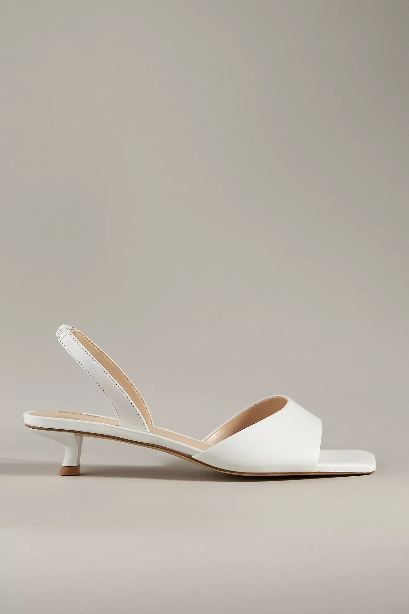 Maeve Square-Toe Slingback Kitten Heels | Anthropologie (US)