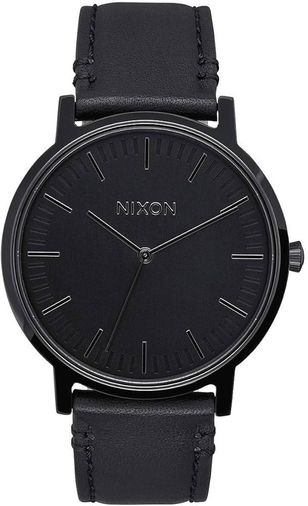 Nixon Porter Leather A1058 50m Water Resistant Men’s Watch (20-18mm Leather Band and 40mm Watch... | Amazon (US)