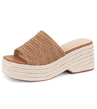 Erocalli Women's Espadrilles Platform Sandals Wedges Slides Sandals Open Toe Fashion Summer Outdo... | Amazon (US)