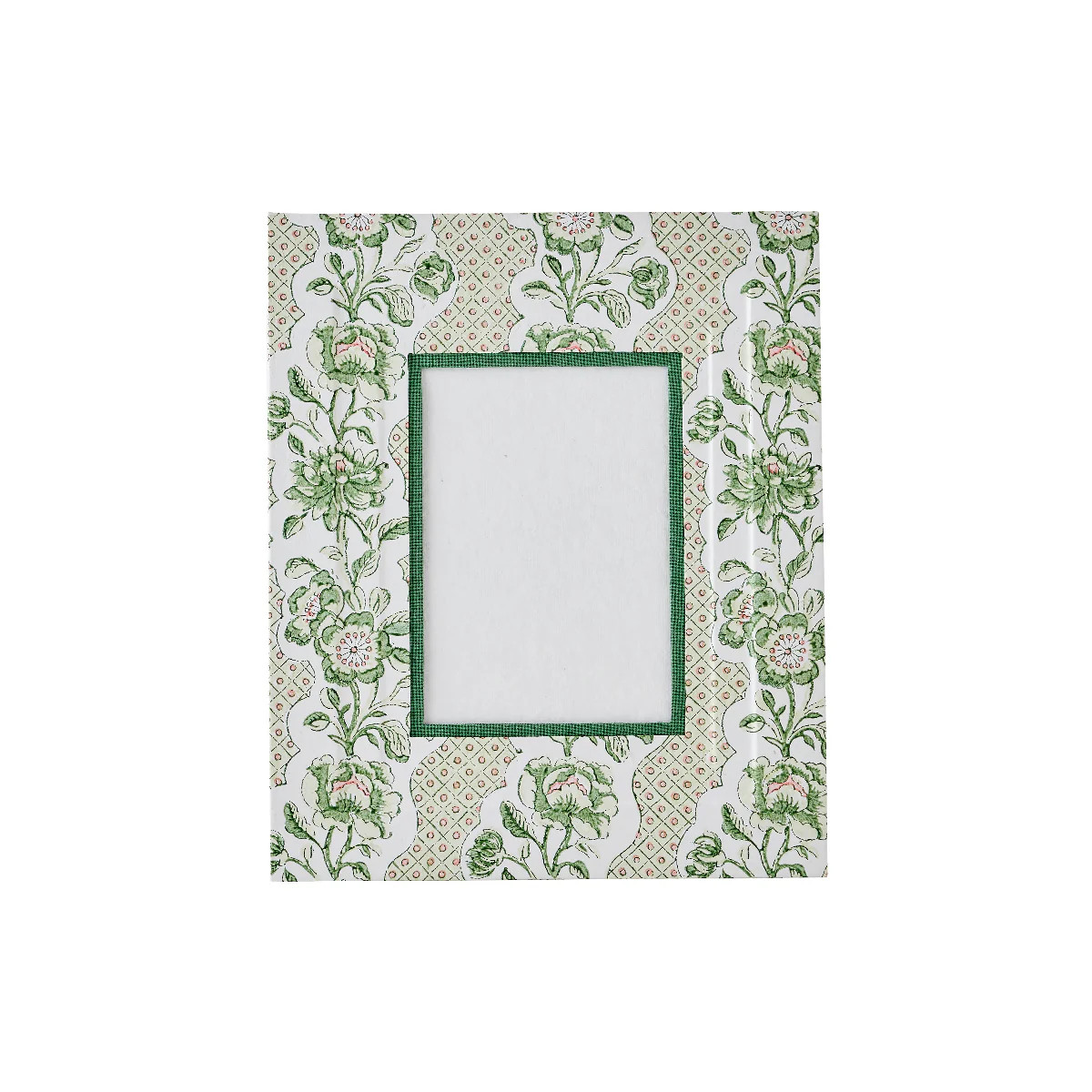 Green Trellis Fabric Picture Frame | Caitlin Wilson Design
