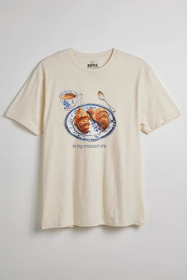 Croissant Era Graphic Tee in Neutral, Men's at Urban Outfitters | Urban Outfitters (US and RoW)