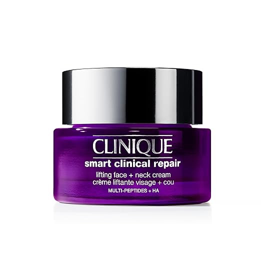 Clinique Smart Clinical Repair Anti Aging Lifting Face + Neck Cream with Peptides + Hyaluronic Ac... | Amazon (US)