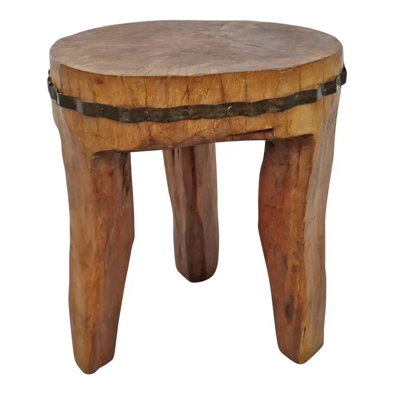 Vintage Naga Stool | Chairish