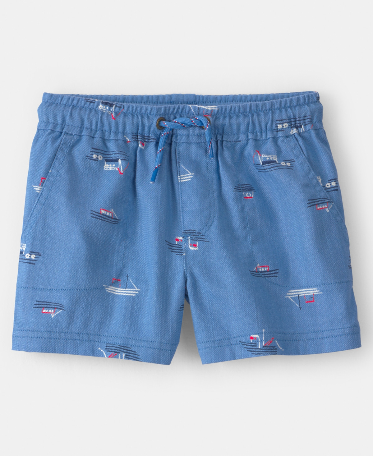 Carter's Girls' Toddler 2T- 5T Sailboat Twill Pull-On Shorts - Blue | Macy's