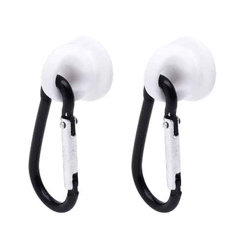 Vagocom 2Pcs Hooks Set Charms Accessories for Bogg Bags and Simply Southern Bag - Insert Hook Holder with Small Key Chain Clip for Small & Large Beach Tote - Multiple Color Options(White) | Amazon (US)