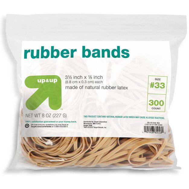 Rubberband 300ct Size 33 3-1/2''x 1/8'' Tan - up & up™ | Target