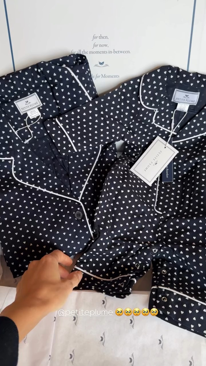 the cutest mommy and me pajamas! 🥺 @Petite Plume 