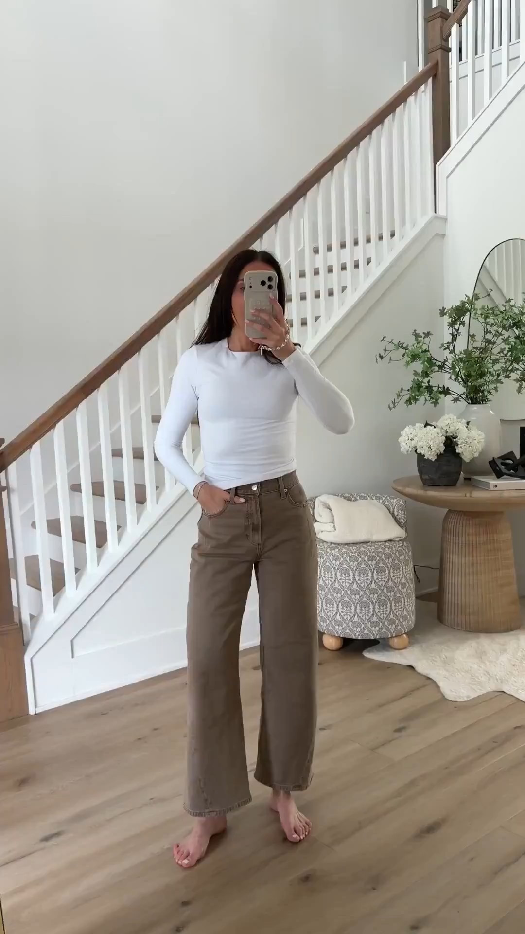 Jeans back in stock , I’m wearing size 25 Annabrstyle 



#LTKSeasonal #LTKmomlife #LTKOver40