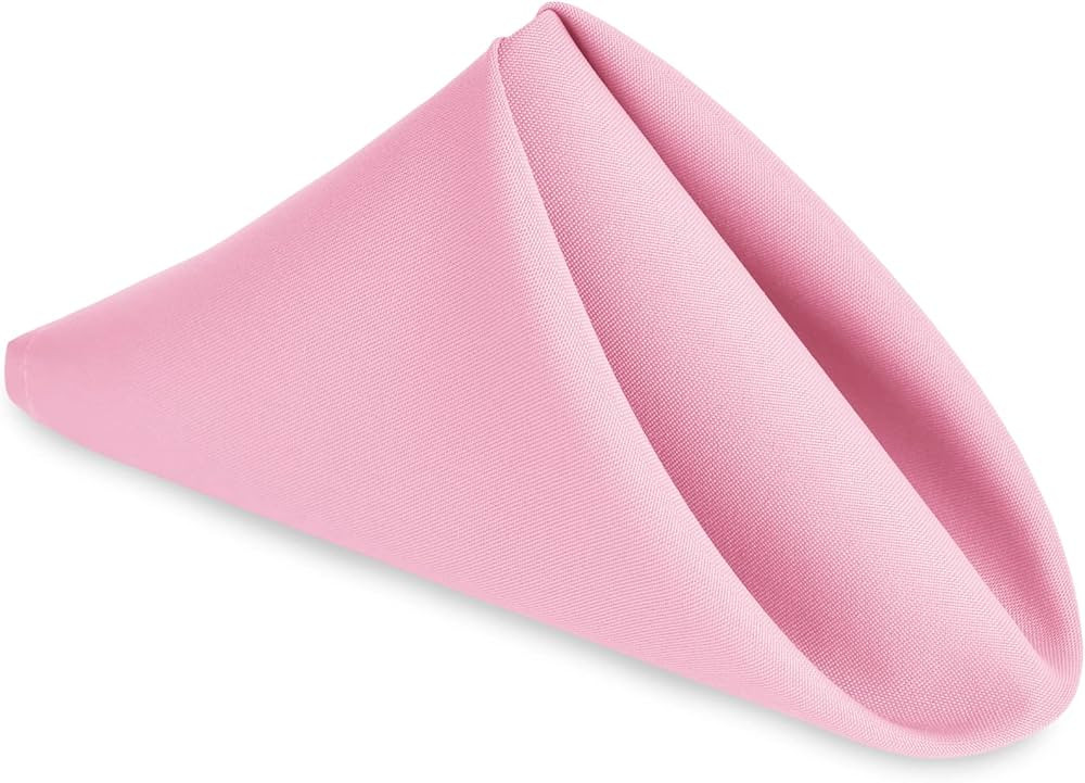 Hiasan Cloth Napkins Set of 6, 18 x 18 Inch, Washable Pink Dinner Napkins with Hemmed Edges for R... | Amazon (US)