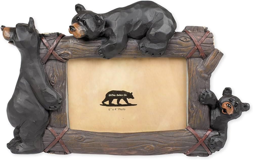 Climbing Bears 11 x 2 x 7.5 Inch Resin Crafted Tabletop 4x6 Picture Frame | Amazon (US)