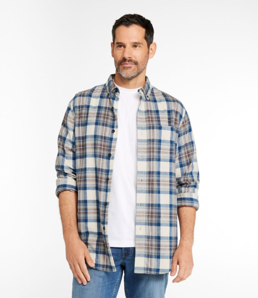 Men's Scotch Plaid Flannel Shirt, Slightly Fitted | L.L. Bean