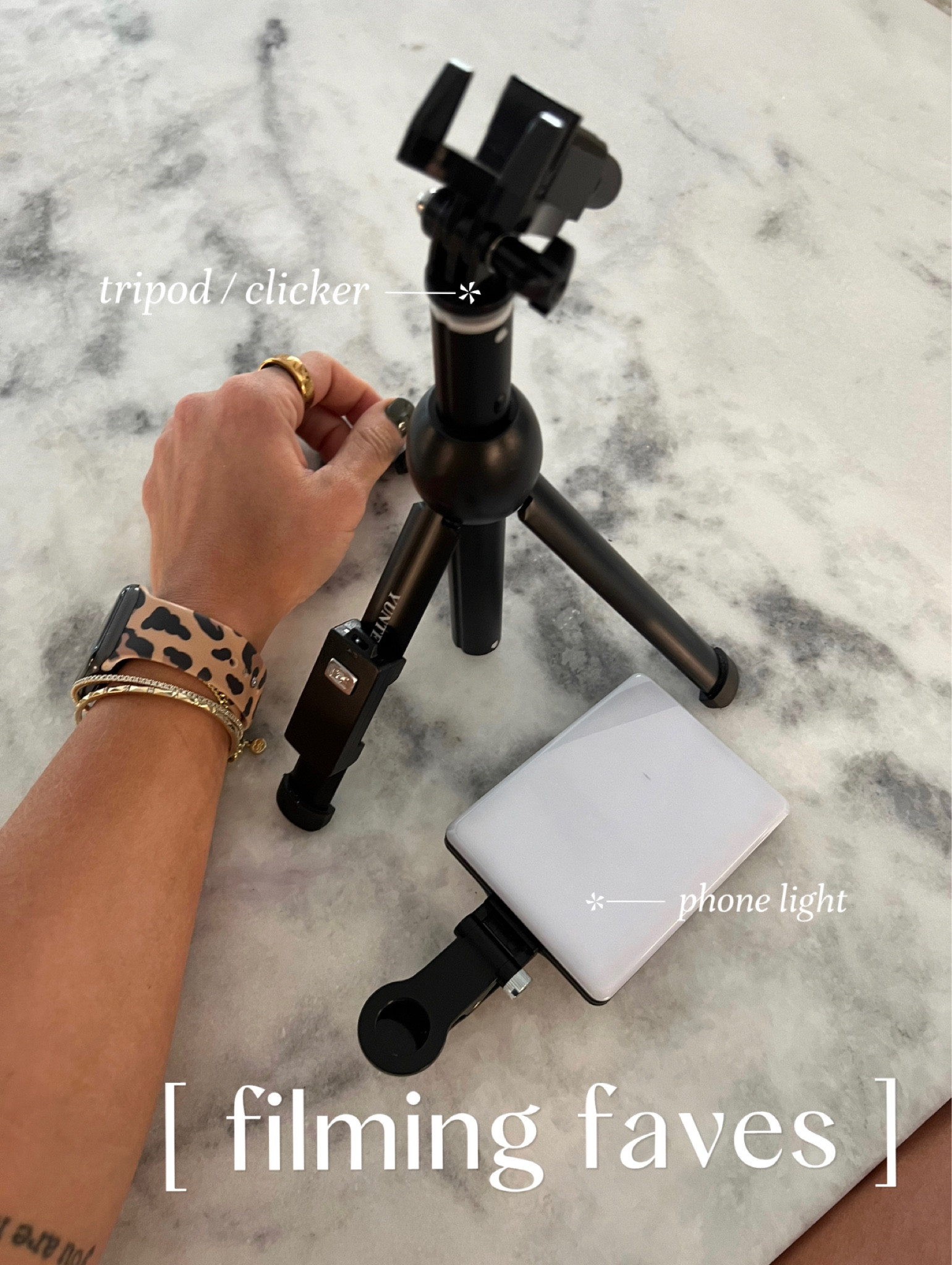 Love both daily 🎥✨💡

#tripod #phonelight #photohack #video 

#LTKunder50 #LTKtravel #LTKFind