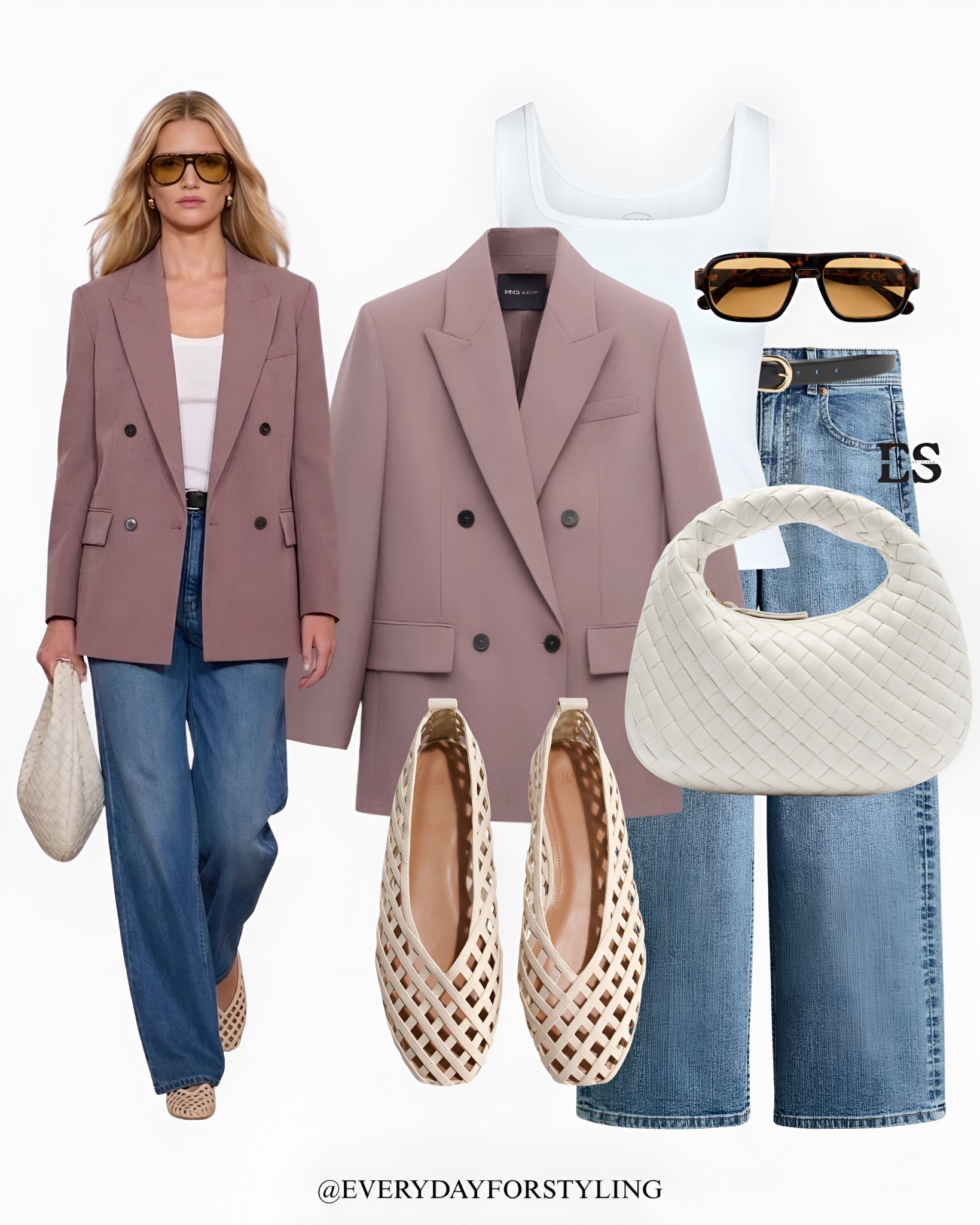 Blazer + tank + jeans = clean, minimal & effortlessly classy  🤍

mango blazer outfit, bottega veneta bag, h&m ballet flats, white tank top, viral blazer outfit, spring outfit ideas, pink blazer outfit, casual chic outfits, blazer outfit women, everyday outfit inspo, minimal style outfits, denim outfit ideas, workwear outfit ideas women, elegant casual outfits, capsule wardrobe spring, neutral outfit ideas, aesthetic outfits women, modern classic outfits, effortless style women, spring layering outfits, trending spring outfits, how to wear, what to wear, ways to style, everydayforstyling

#zara #springoutfits, #mangoviralblazer #blazeroutfitideas  everydaystyle, #springfashion 

#LTKootd #LTKgrwm #LTKSaleAlert