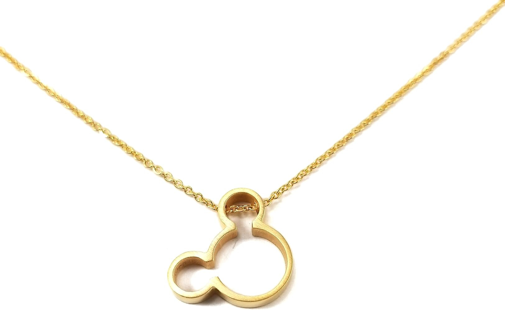 Lil Pepper Jewelry Mickey Mouse GOLD Plated Necklace Disneyland Character Toon Toy | Amazon (US)