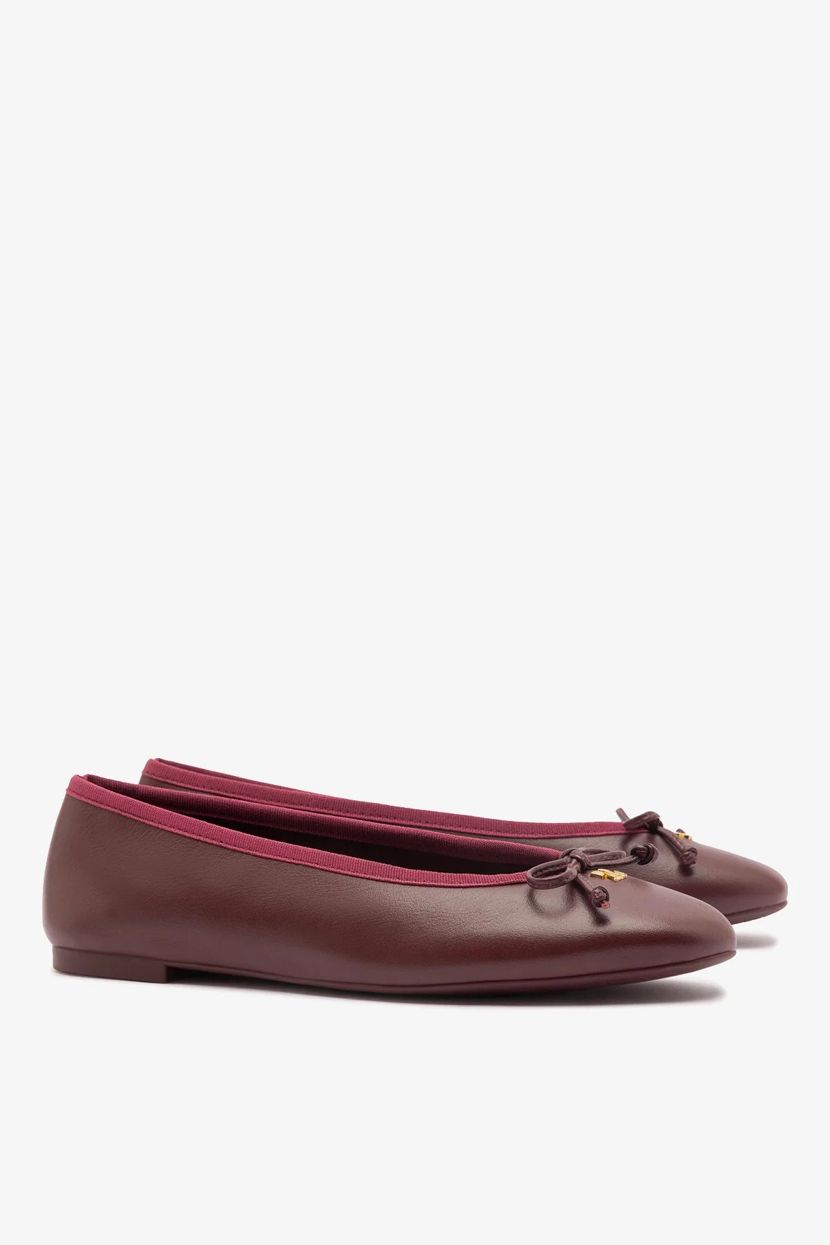 Pavlova Ballet Flat In Burgundy Leather | Larroude