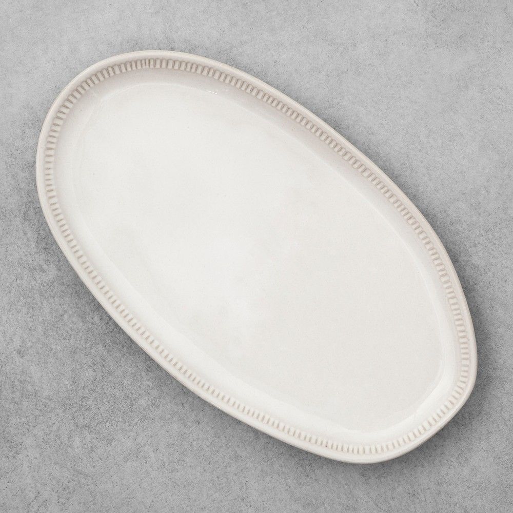 Stoneware Oval Platter Large - Hearth & Hand with Magnolia, White | Target