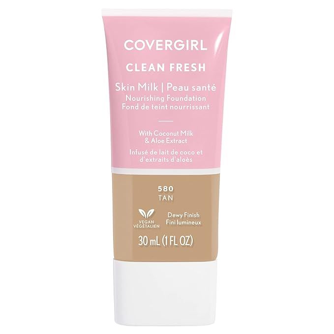 COVERGIRL Clean Fresh Skin Milk Foundation, Tan, 1 Fl Oz (Pack of 1) | Amazon (US)