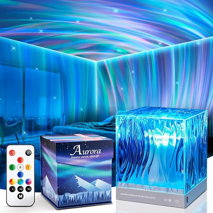 Birthday Gifts for Women Teen Girl Gifts Trendy Stuff Northern Lights Projector, 18-Color Cool St... | Amazon (US)