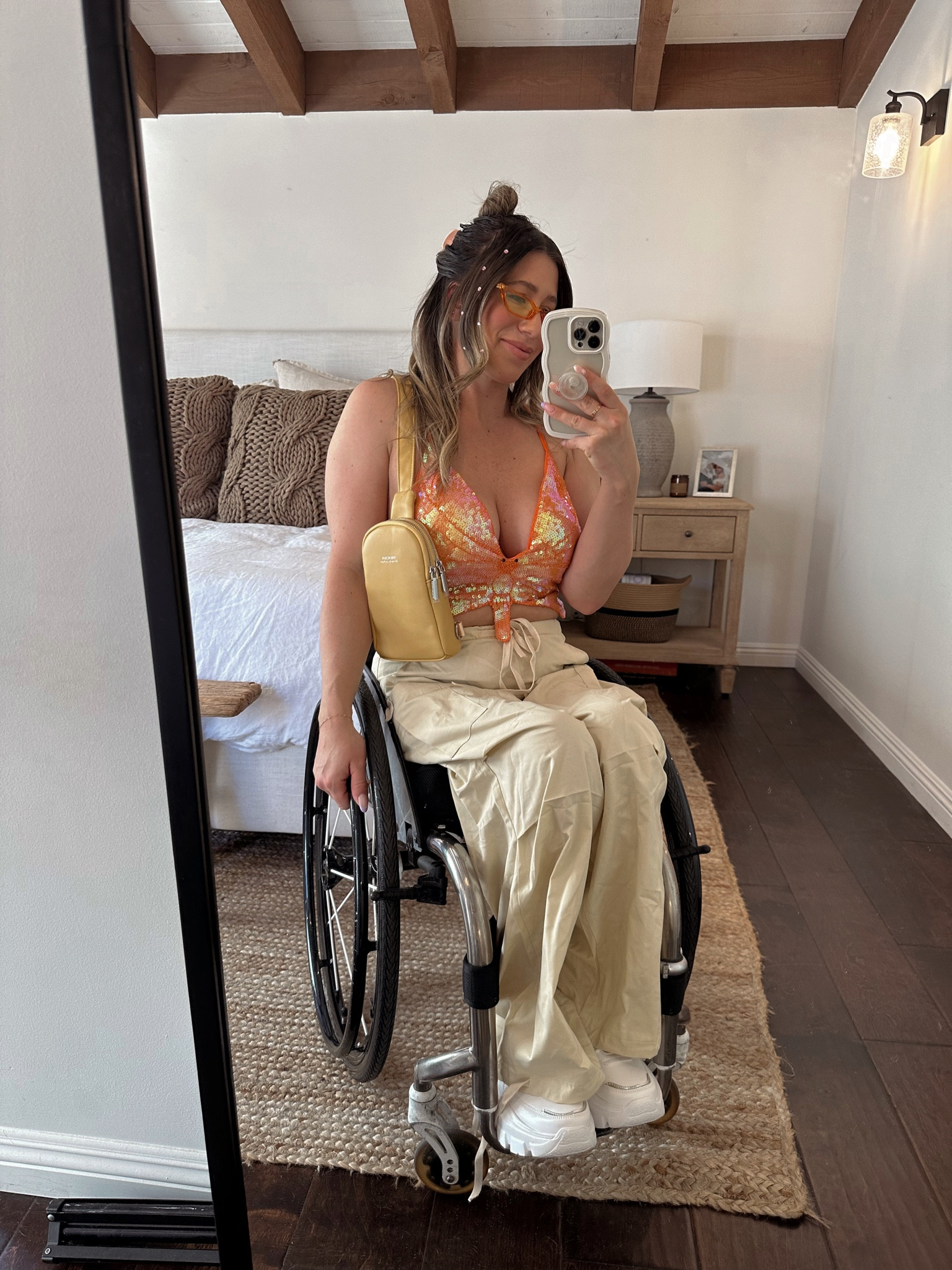 With #Coachella only a week away and #festival season right around the corner 🌵 This is what I would wear to Coachella Day 3 if I were going this year 🫶🏼 ☀️🧡🍊