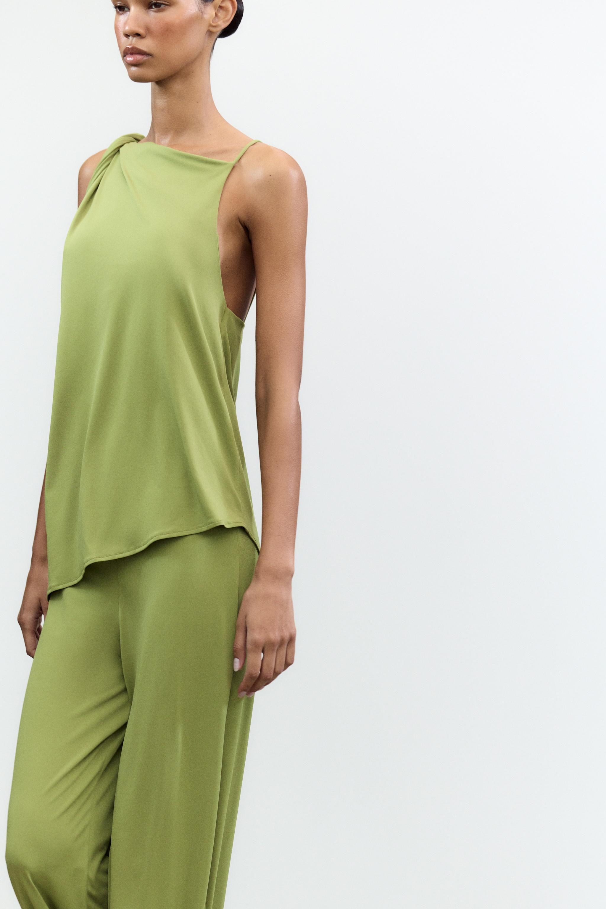 ASYMMETRIC DRAPED TOP | Zara UK
