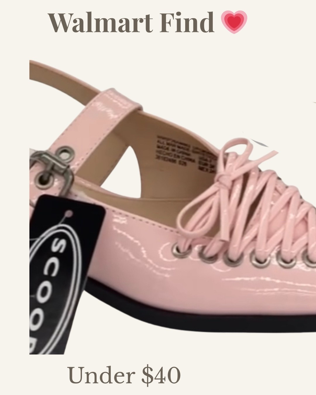 Pink lace-up flats from Walmart and I had to share these because they are so cute 💗

The patent finish and lace detail make them such a fun statement shoe.

And yes… they’re under $40.

Linked in my LTK.

#LTKFinds #LTKShoeCrush #WalmartFashion #AffordableStyle #SpringShoes #walmartaffiliate


#LTKU #LTKOver40 #LTKmomlife