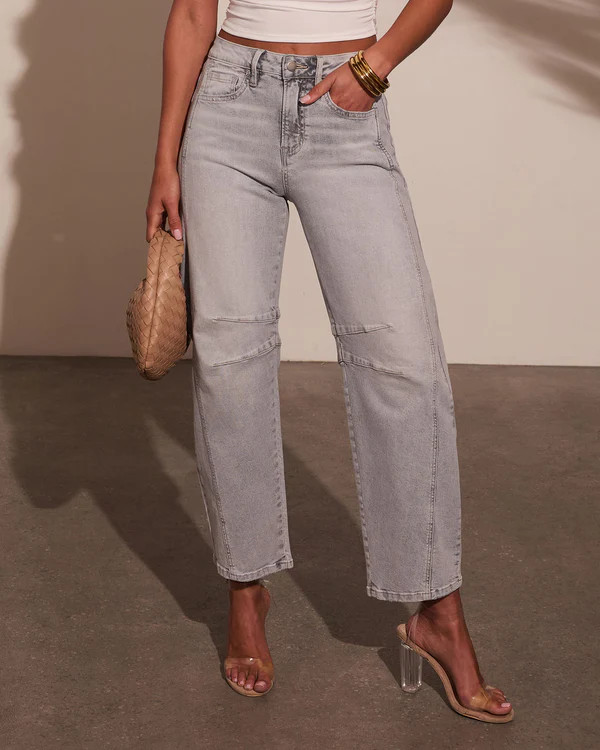 Wild Honey Stretch High Rise Barrel Jeans | VICI