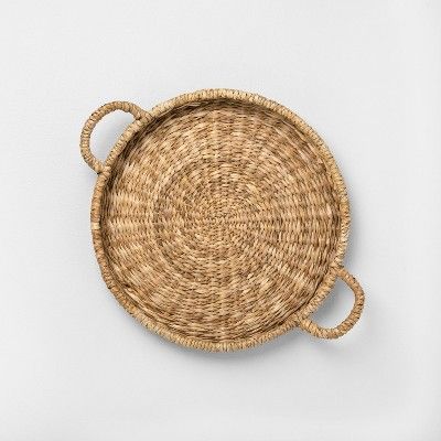 Woven Serve Tray with Handles - Hearth & Hand™ with Magnolia | Target