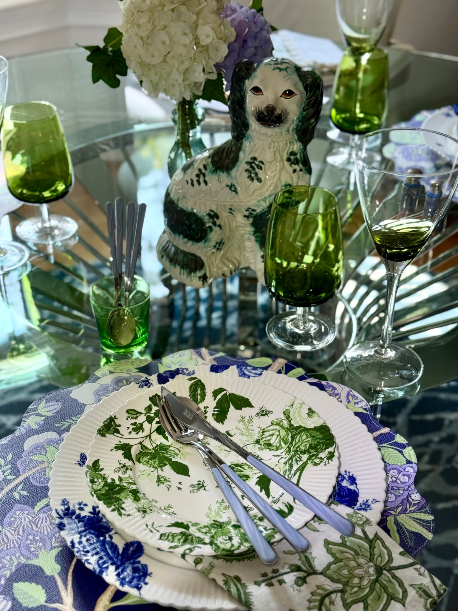 Set a Summer table in blues and greens. Reversible placemats are a bonus!

#LTKHome #LTKFindsUnder100 #LTKSeasonal