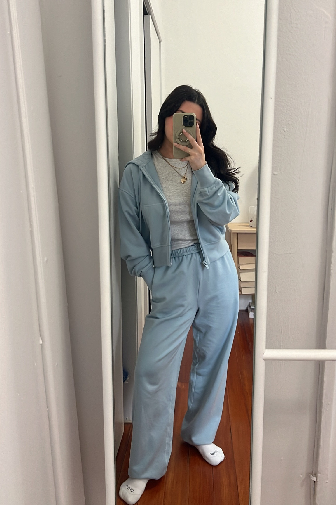 XS in bottoms and XXS in zip up. Tee is from Brandy Melville🤍

#LTKFindsUnder100 #LTKSeasonal #LTKStyleTip