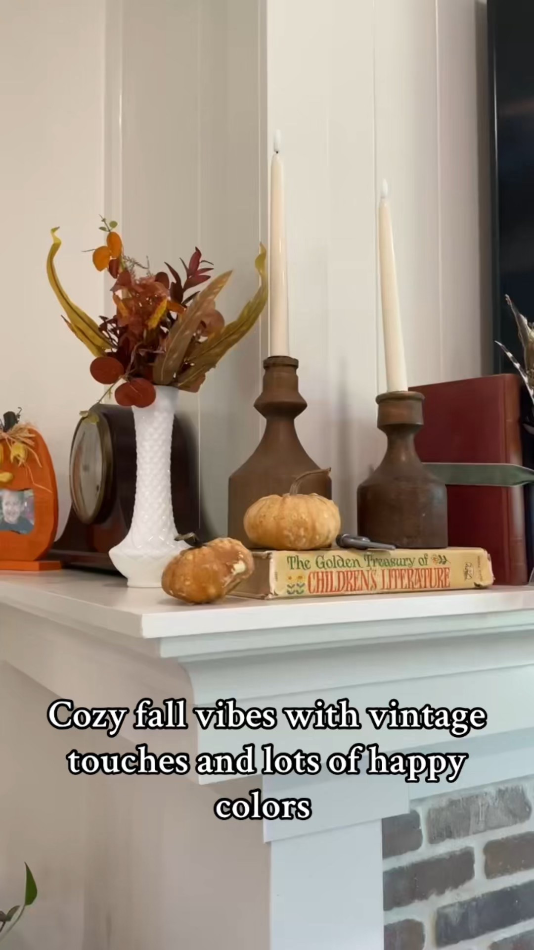 Simple, traditional fall vibes for our mantle this year 🍂✨ I layered vintage books, cozy pumpkins, and a few timeless seasonal finds to create a warm, inviting display. I love how a few thoughtful pieces and natural textures can make your space feel effortlessly cozy and classic for autumn.

Tap to shop my fall mantle décor, vintage-inspired accents, and seasonal essentials.

#FallMantle #AutumnDecor #CozyHomeDecor #VintageHome #TraditionalDecor #MantleStyling #SeasonalDecor #FallHomeVibes #LTKHome #LTKSeasonal #AutumnVibes

#LTKHoliday #LTKStyleTip #LTKHome