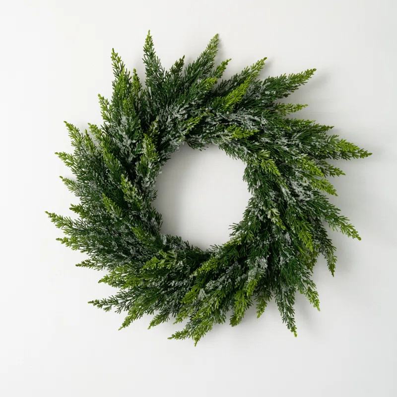 Faux Cedar Plastic Wreath | AllModern