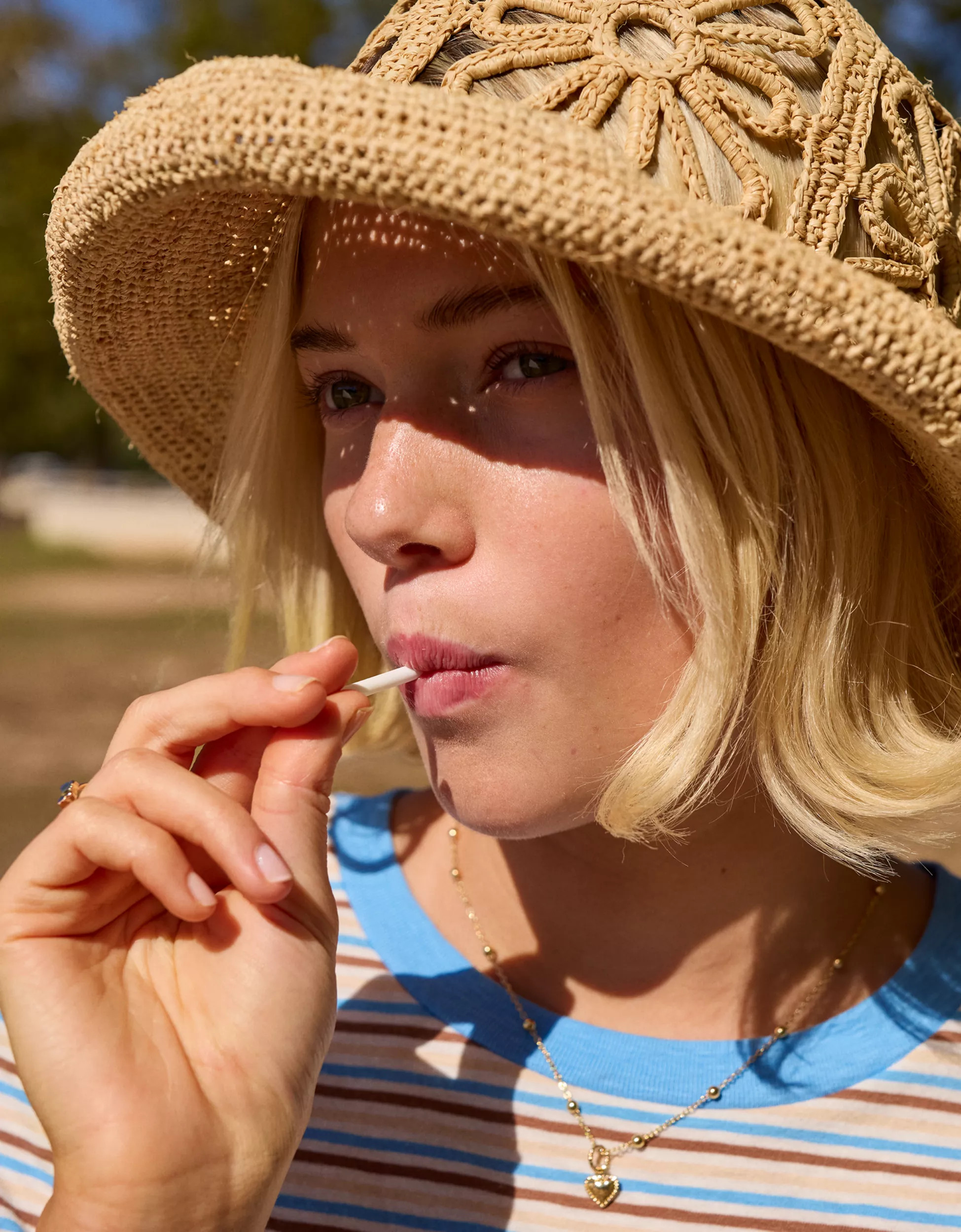 Aerie Flower Straw Hat | Aerie