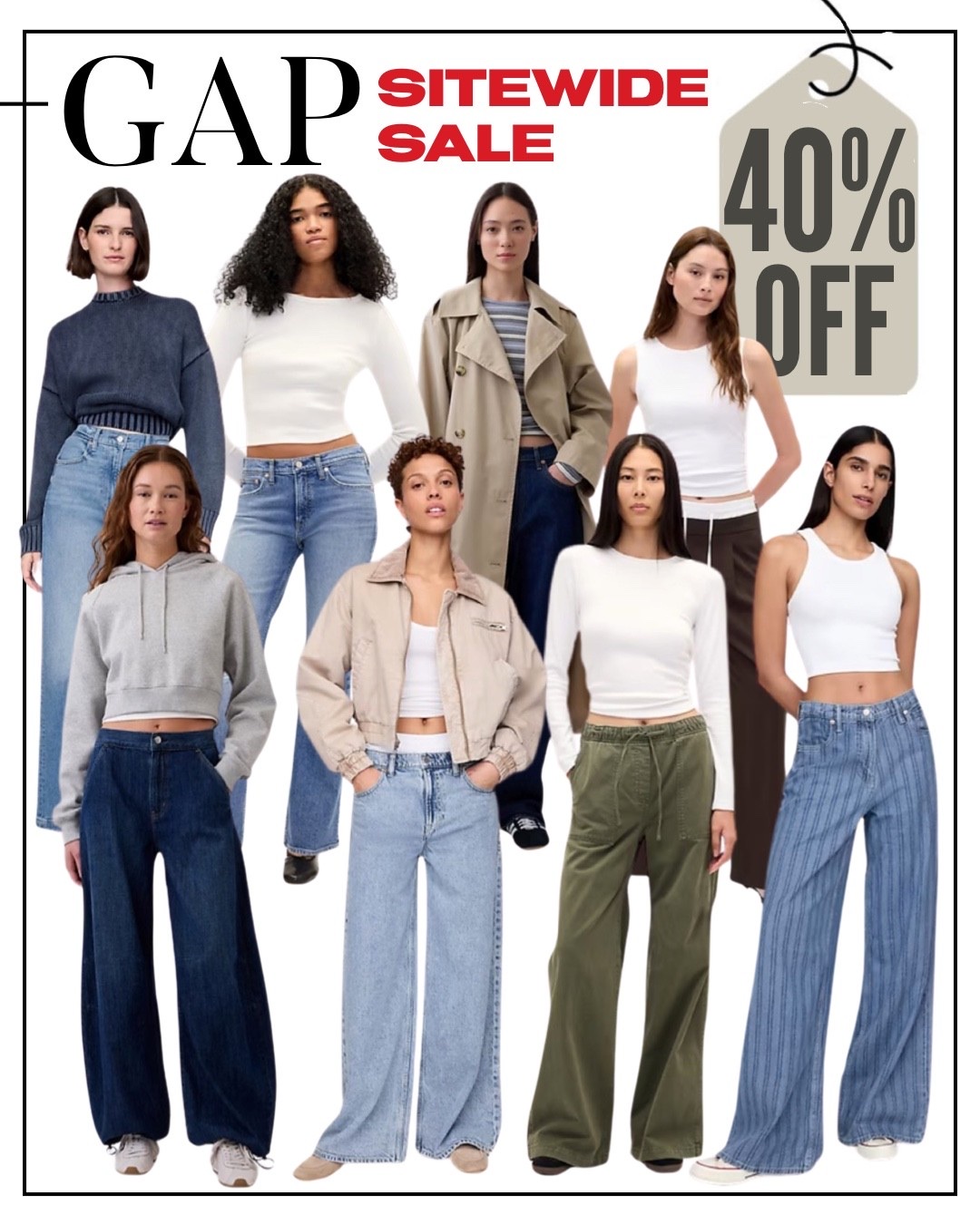 Gap 40% OFF SITEWIDE!