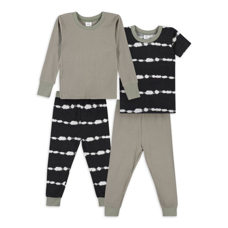 Modern Moments by Gerber Baby & Toddler Boy Snug-Fit Cotton Pajamas, 4-Piece, Sizes 12M-5T - Walm... | Walmart (US)