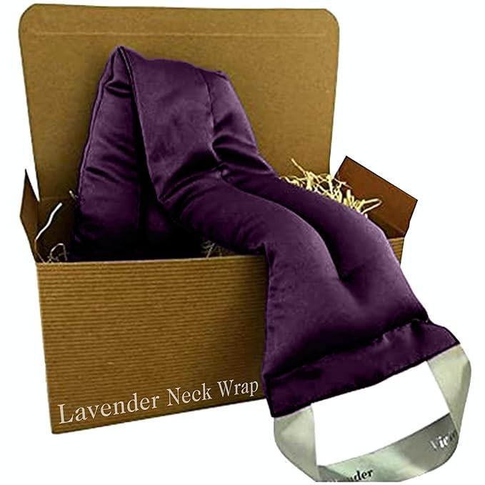 Victoria's Lavender Luxury Microwavable Aromatherapy Lavender Neck Wrap Provides Stress and Neck ... | Amazon (US)