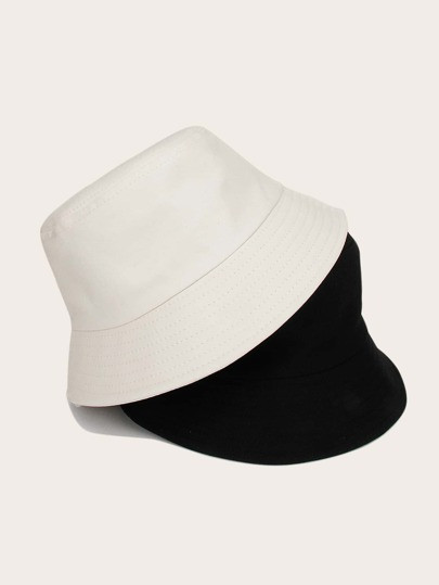 2pcs Men Simple Bucket Hat | SHEIN