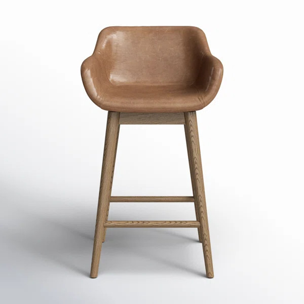 Hannah Swivel Stool-Sonoma Chestnut-Bar | Perigold