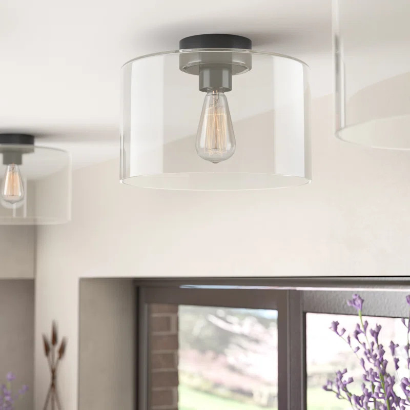 Clematite 1 - Light 11.88" Flush Mount | Wayfair Professional