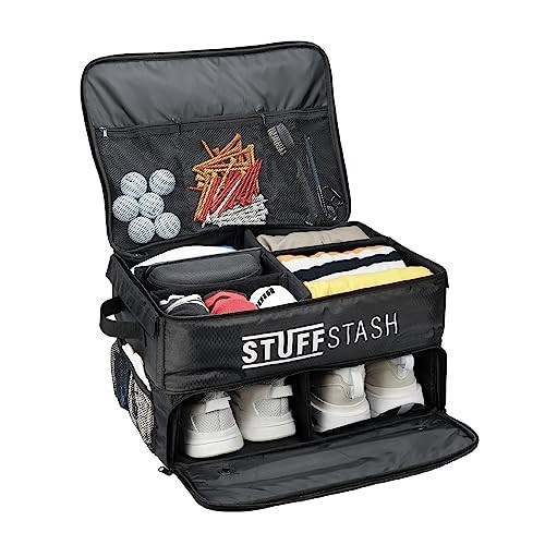 STUFFSTASH Golf Trunk Organizer for Car – Rigid, Won’t Collapse | Ventilated Shoe Compartment, Adjustable Dividers & Mesh Pockets | Golf Gift for Men & Women | Premium Car Trunk Storage Organizer | Amazon (US)