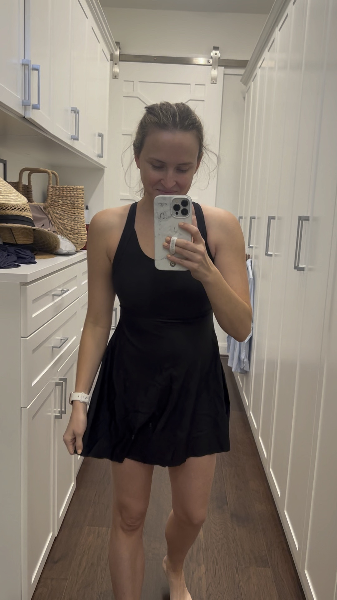 Love this swim dress from Amazon! I found the top to be tight, so maybe size up one. Cute back, lays nicely over the belly, comes in a handful of colors. 

A great find, especially if you will be at the pool with kids!

#LTKFind #LTKswim #LTKunder50