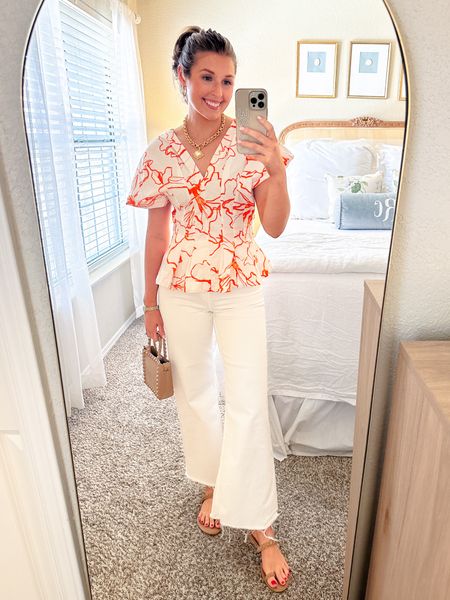 Date night outfit tonight! Wearing a 2/XS in top and pants! Exact jeans are Zara but mango makes the same pair (linked) Code LOUISERTR at rent the runway

Date night // casual outfit // 

#LTKSeasonal #LTKstyletip