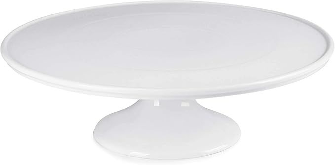Sweese 709.101 12-Inch Porcelain Cake Stand, Round Dessert Stand, White Cupcake Stand for Parties | Amazon (US)