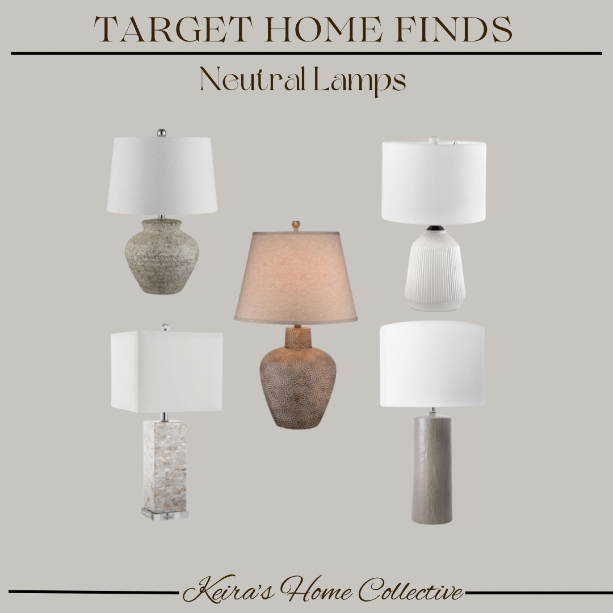 Beautiful neutral table lamps from Target! 

Target lamps, target home decor, neutral home decor, shelf styling, table styling, bedroom side tables, bedroom decor, side lamps 

 lights, kitchen lights, black pendants, gold pendants, black lights, lighting, luxury lighting, modern light, organic modern lighting, Side tables, living room
Table, nightstand, table, #homedesigntrends2022 #homedesigntrend #homedesigninspiration #hometrending #hometrendsandmore #neutralhomedecorbusiness #neutralhomeideas #neutralhomestyle #organicmoderndesign #transitionalhomestyle #livingroomideas2022 #kitchendecorhack #bathroomdecorhack #interiordesigntricks #interiordesigninginspo #interiordesignideas2022 #trendinghomedecor #trendinghome #homedecortrends2022 #hometrendsandmore #homedecorstylingtips #homedecorstyles #homedecorstylist #homedecorstyletips #homedecorstyling #homedecorstyle #homestylinginspiration #homestylingtiktok #homestylinghacks #homestylists #homestylingonabudget #homedecorinspire #homedecordupes coffee table books, Amazon finds, home decor, bedroom, living room, kitchen, patio furniture, outdoor furniture, coffee table, dining table, accent chair, side chair, entryway, bar stools, kitchen stools, lighting, kitchen lighting, living room lighting, dining room lighting, bedroom lighting, neutral home, throw blanket, decor blanket, blanket, shelf decor, decor pieces, decorative pieces, decor items, shelving decor ideas, office decor

#LTKstyletip #LTKhome #LTKunder100