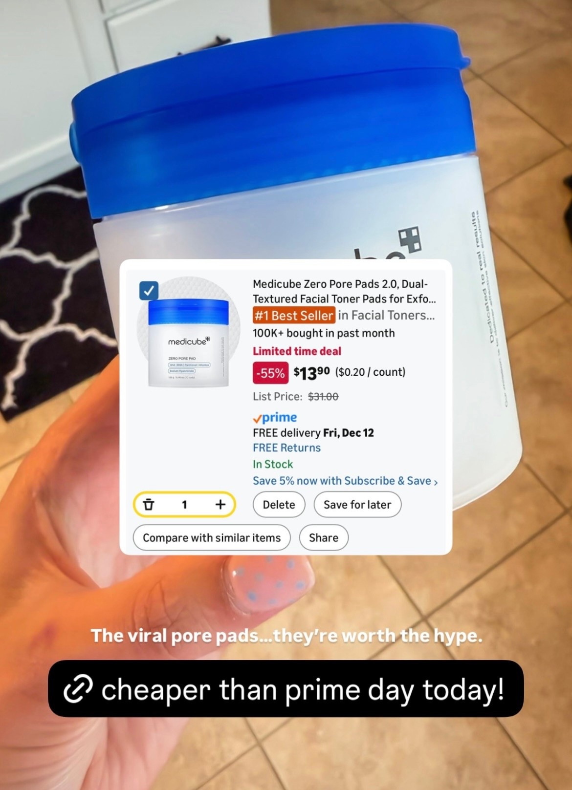 These pore pads are worth the hype! And right now, they’re cheaper than they were on prime day! (Would make a great stocking stuffer for a tween or teen!)

#LTKSaleAlert #LTKGiftGuide #LTKBeauty